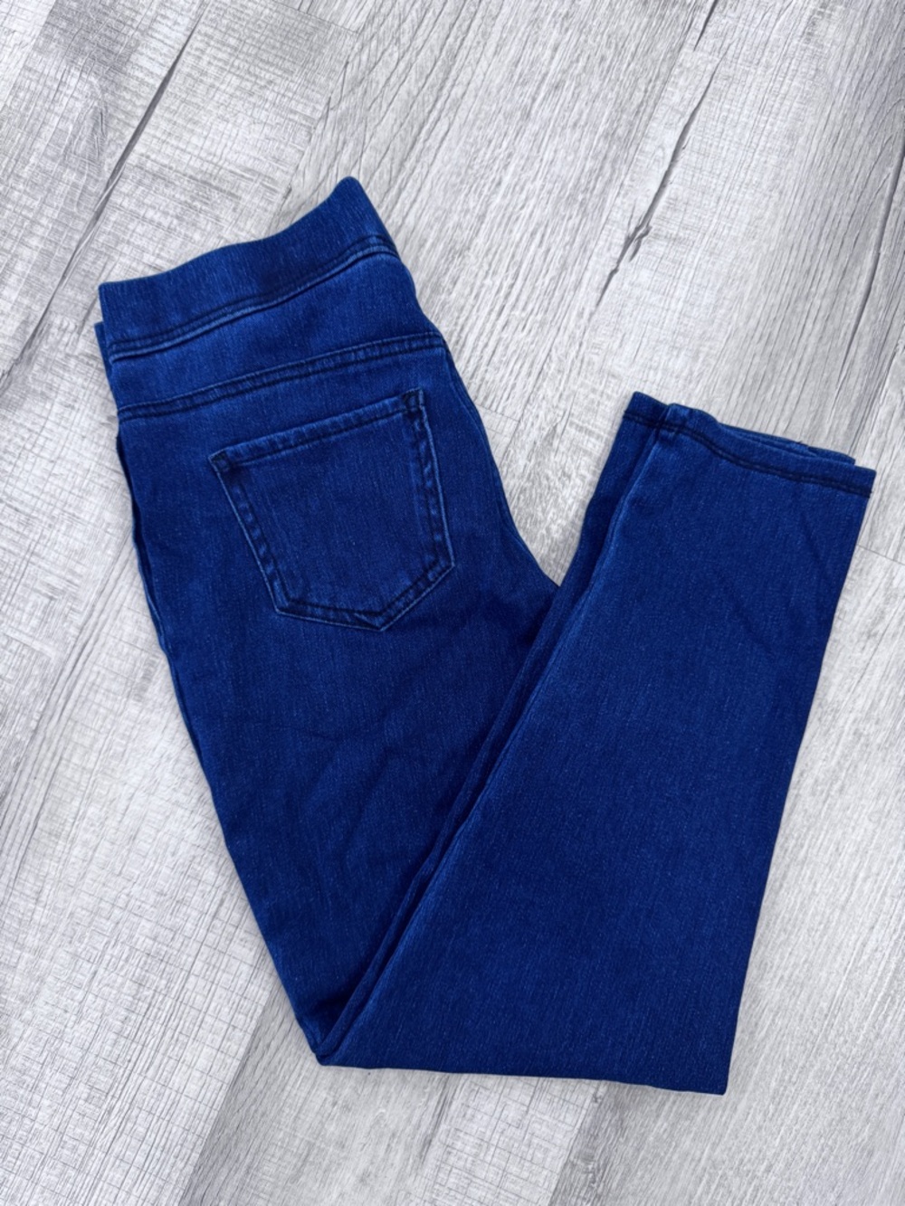 Time and Tru Blue Denim Jeggings Pull On High Rise Size Small 4-6